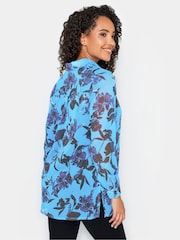 M&Co Blue Long Line Shirt - Image 3 of 4