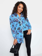 M&Co Blue Long Line Shirt - Image 4 of 4