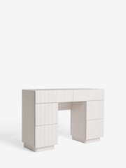 White Kendal Oak Effect Console Dressing Table - Image 7 of 9