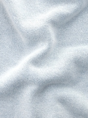 Chambray Blue Knitted Crew Neck Short Sleeve Top - Image 7 of 7