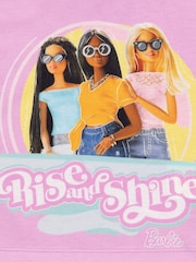 Vanilla Underground Pink Girls Barbie Rise & Shine Licensing Short Pyjamas - Image 5 of 6