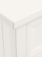 Julian Bowen Surf White Maine 3 Drawer Bedside Table - Image 4 of 5