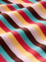 Pink Multi Stripe Linen Blend Vest - Image 7 of 7