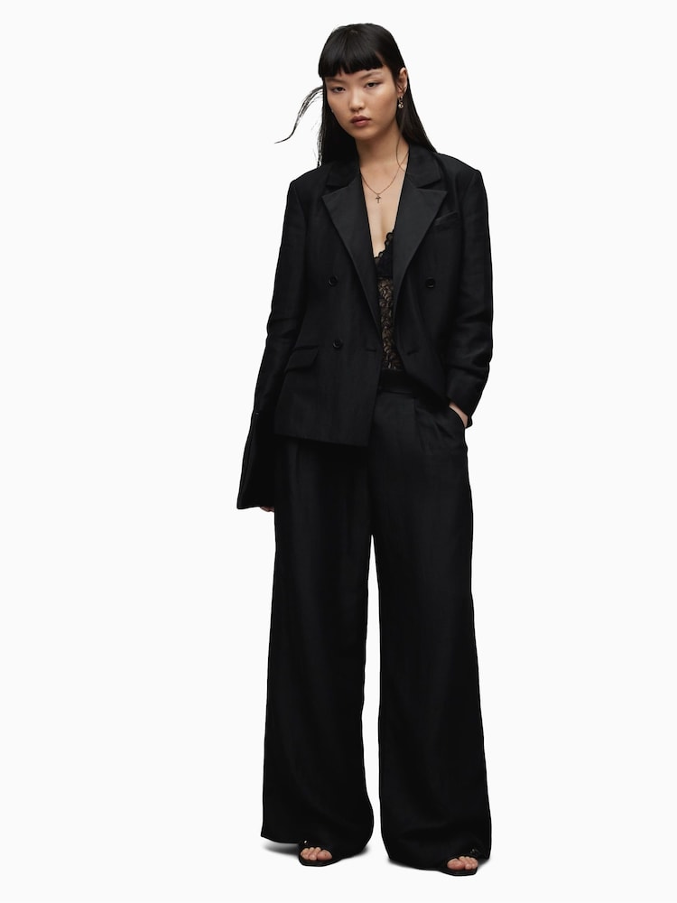 AllSaints Black Eve Blazer - Image 1 of 6