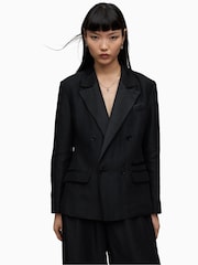 AllSaints Black Eve Blazer - Image 3 of 6