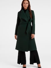 Forever New Green Bridget Funnel Neck Coat - Image 1 of 5