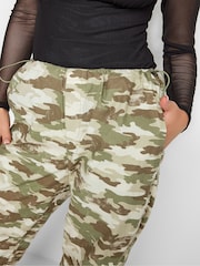 PixieGirl Petite Green Parachute 100% Cotton Trousers - Image 5 of 5