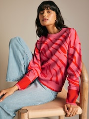 Pink Animal Long Sleeve Knitted Jumper - Image 1 of 7