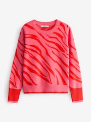 Pink Animal Long Sleeve Knitted Jumper - Image 6 of 7