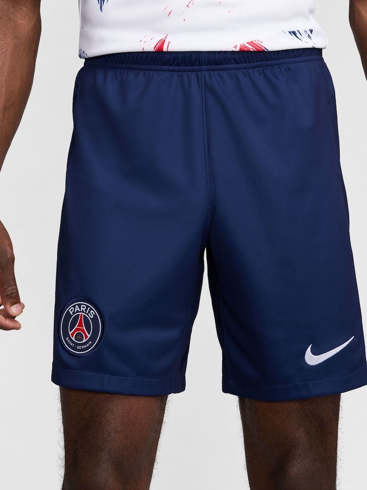 Nike Blue PSG 24/25 Stadium Home Football Shorts - Image 2 of 8