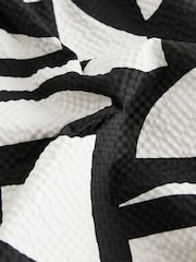 Black on White Seersucker Premium Swim Shorts - Image 12 of 12