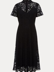 Phase Eight Black Rimsha Black Lace Midi Dress - Image 6 of 6
