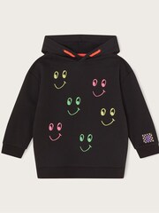 Monsoon Black Glow In The Dark Happy Hoodie - Image 1 of 3