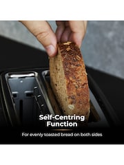Tower Black Saturn 2 Slice Toaster - Image 6 of 8