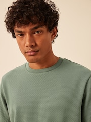Green Textured T-Shirt - Image 1 of 8