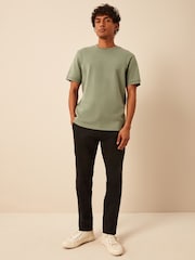 Green Textured T-Shirt - Image 2 of 8