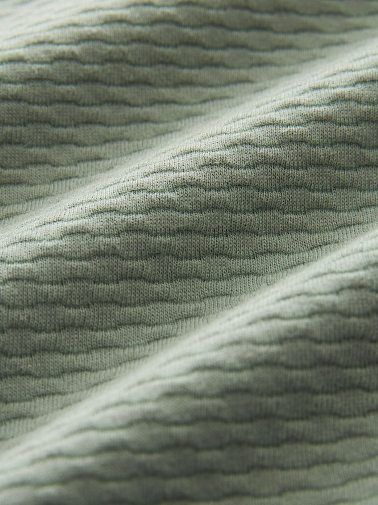 Green Textured T-Shirt - Image 8 of 8