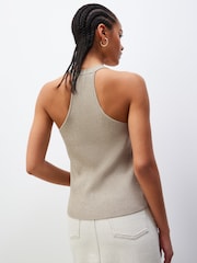 Sage Green Knitted Button Vest - Image 4 of 8
