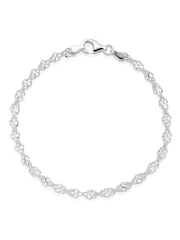 Beaverbrooks Sterling Silver Twist Bracelet - Image 1 of 3