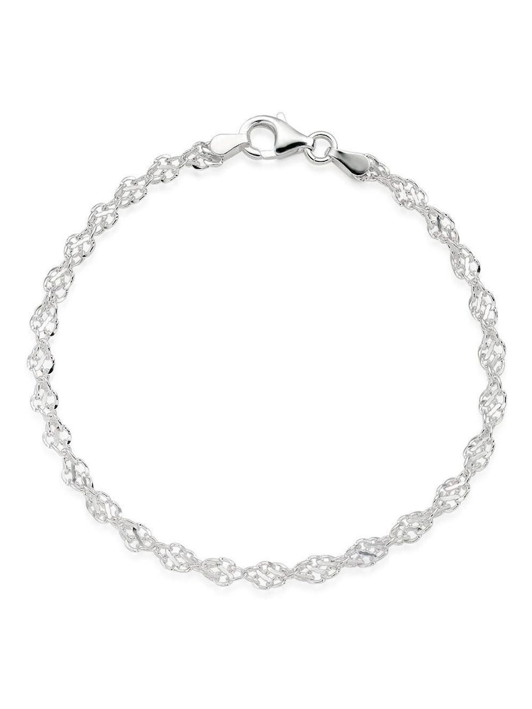 Beaverbrooks Sterling Silver Twist Bracelet - Image 1 of 3