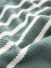 Blue Stripe Premium Fly Collar Jumper - Image 7 of 7