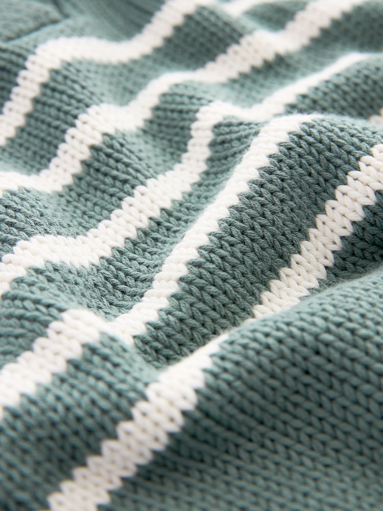 Blue Stripe Premium Fly Collar Jumper - Image 7 of 7