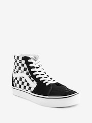 Vans Womens SK8 Hi Check Trainers - Image 2 of 5