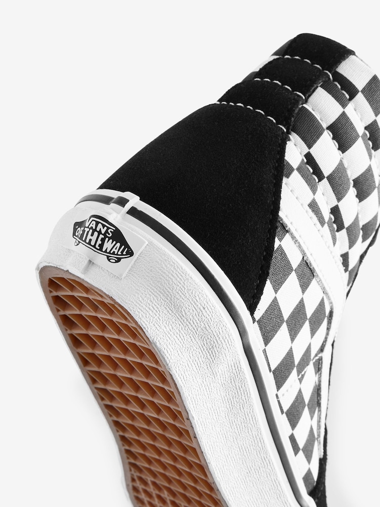 Vans Womens SK8 Hi Check Trainers - Image 5 of 5