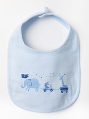 Rock-A-Bye Baby Boutique Light Blue Printed Baby 100% Cotton Gift Set 10 Piece - Image 4 of 6