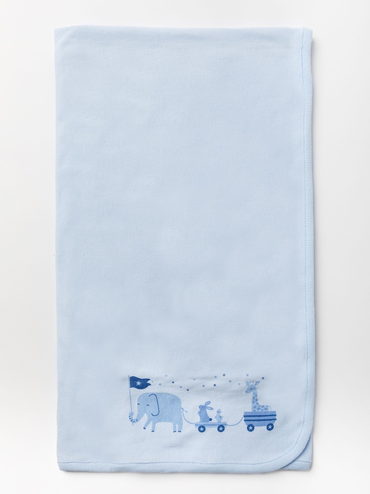 Rock-A-Bye Baby Boutique Light Blue Printed Baby 100% Cotton Gift Set 10 Piece - Image 6 of 6