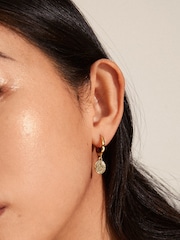 PILGRIM Gold Nomad Small Hoop Earrings with Coin Pendant - Image 3 of 4