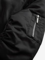 črna - odporen na dež Longline Padded Bomber jakna; suknjič (6-16yrs) - Slika 9 iz 10
