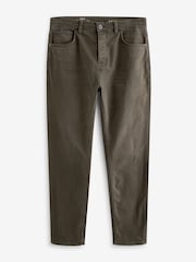 Brown Dark Regular Fit Overdyed Denim Jeans - Image 6 of 10