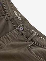 Brown Dark Regular Fit Overdyed Denim Jeans - Image 7 of 10