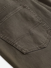 Brown Dark Regular Fit Overdyed Denim Jeans - Image 9 of 10