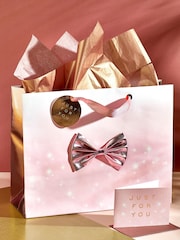Pink Just For You Gift Bag and Card Set - Image 1 of 2