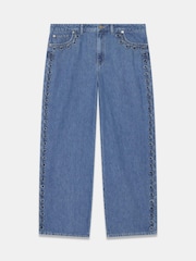 Mint Velvet Swirl Detail Wide Jeans - Εικόνα 6 από 7