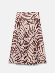 Mint Velvet Red Palm Print Maxi Skirt - Image 7 of 8