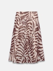 Mint Velvet Red Palm Print Maxi Skirt - Image 8 of 8