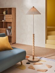 MADE.COM Cream Lila Floor Lamp - Image 1 of 4