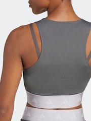 adidas Grey Hyperglam Vest - Image 7 of 15