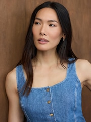 Mint Velvet Blue Denim Top - Image 4 of 8