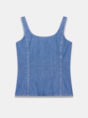 Mint Velvet Blue Denim Top - Image 8 of 8