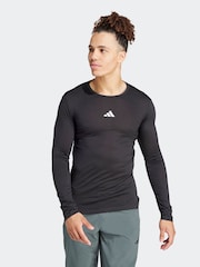 adidas Black Workout Long-Sleeve Top - Image 1 of 7
