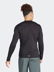 adidas Black Workout Long-Sleeve Top - Image 2 of 7