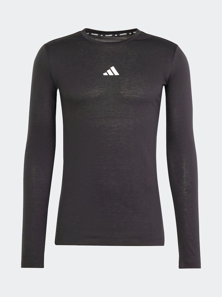 adidas Black Workout Long-Sleeve Top - Image 7 of 7