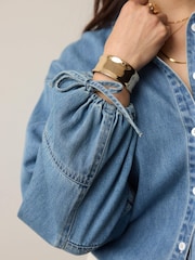 Mint Velvet Blue Denim Shirt - Image 4 of 8