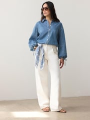 Mint Velvet Blue Denim Shirt - Image 6 of 8