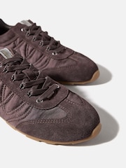 Mint Velvet Brown Rach Quilted Trainers - Image 3 of 3