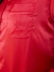 The Little Tailor Red Satin Button Through Pyjamas - Image 4 of 5